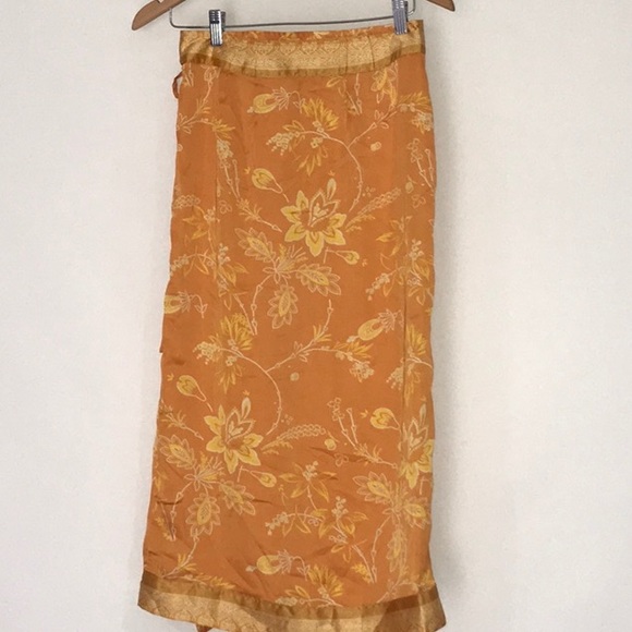 NEW FREE PEOPLE YASMIN BORDER MIDI SKIRT 8 10 - Picture 5 of 5